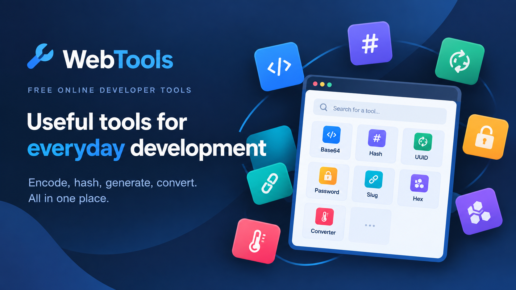 Free Online Developer Tools for Developers: WebTools